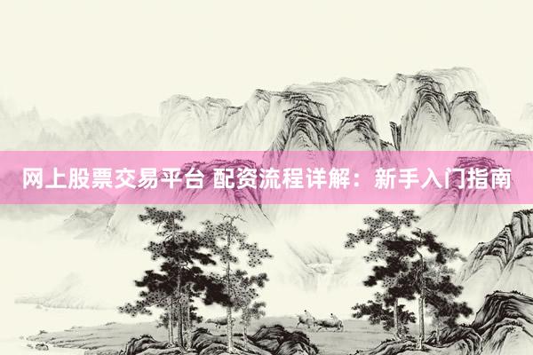 网上股票交易平台 配资流程详解：新手入门指南
