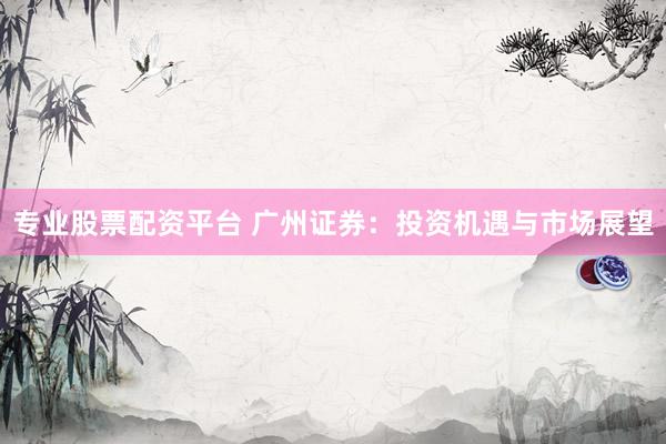 专业股票配资平台 广州证券：投资机遇与市场展望