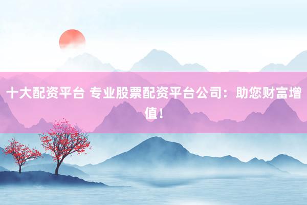 十大配资平台 专业股票配资平台公司：助您财富增值！
