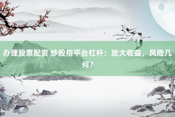 办理股票配资 炒股指平台杠杆：放大收益，风险几何？