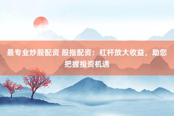 最专业炒股配资 股指配资:杠杆放大收益,助您把握投资机遇