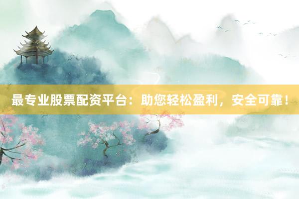 最专业股票配资平台：助您轻松盈利，安全可靠！