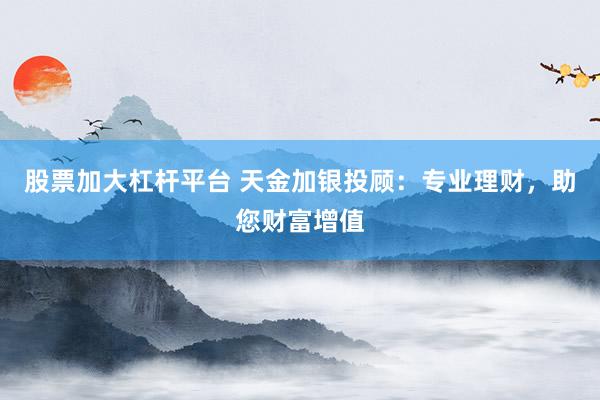 股票加大杠杆平台 天金加银投顾:专业理财,助您财富增值