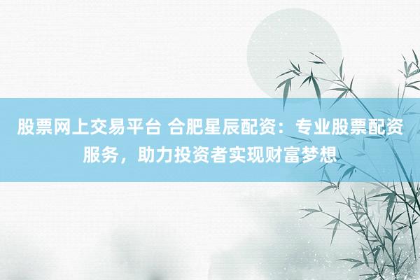 股票网上交易平台 合肥星辰配资：专业股票配资服务，助力投资者实现财富梦想