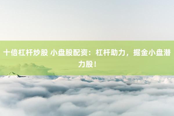 十倍杠杆炒股 小盘股配资：杠杆助力，掘金小盘潜力股！
